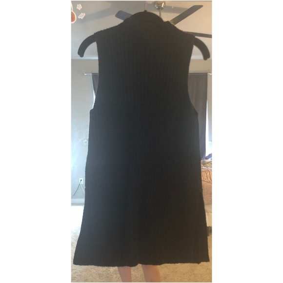 Forever 21 Black Ribbed Knit Sweater Tunic - Picture 4 of 4